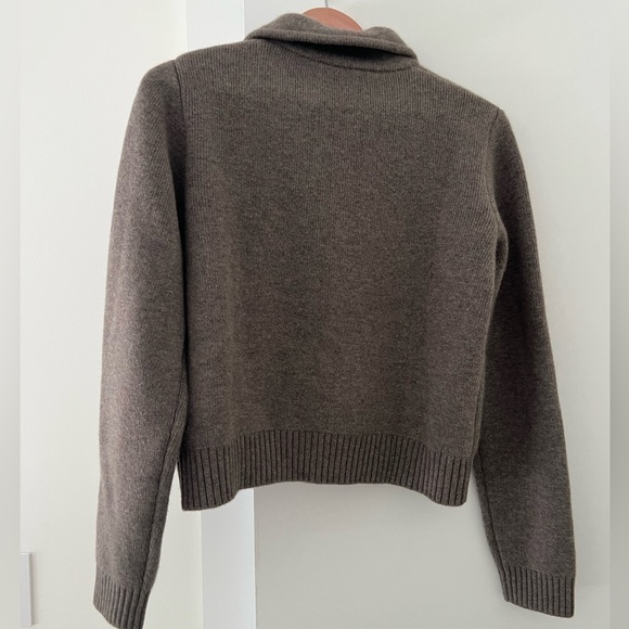 LISA YANG Lynna cashmere cardigan in Truffle Size 1 - Picture 5 of 8